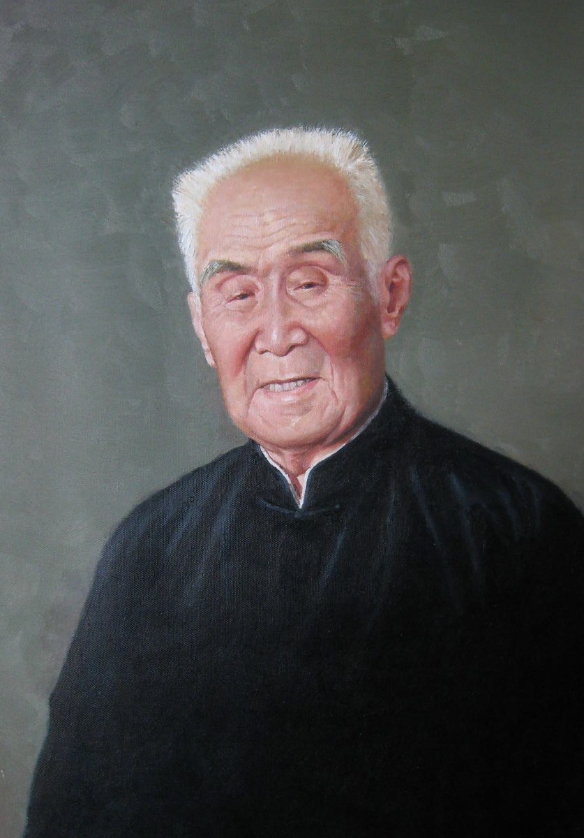 Oil painting portrait of Hong Junsheng